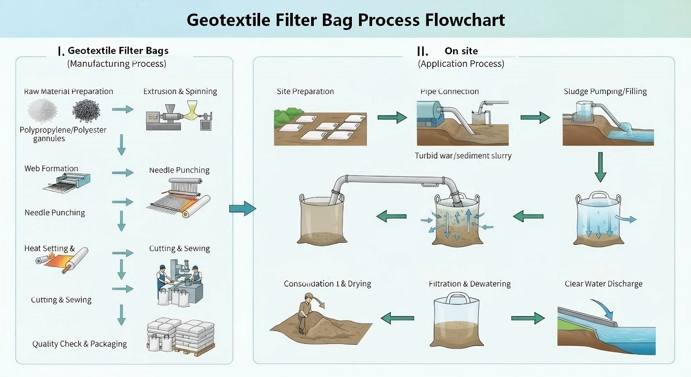 Dewatering Filter Bag Process Dewatering Filter Bag Process